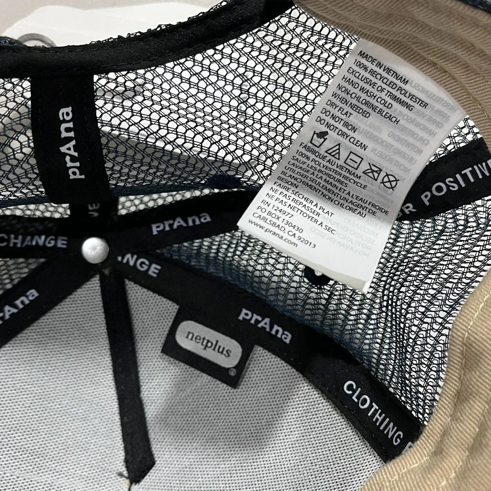 prAna Roads Ahead Trucker Baseball Hat Fig Signals Unisex One Size Mesh Back